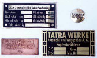 Type plates